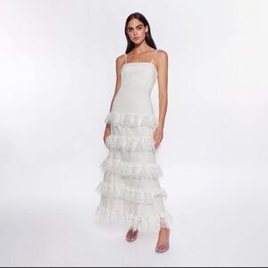 Peixoto Tessa White Maxi Dress